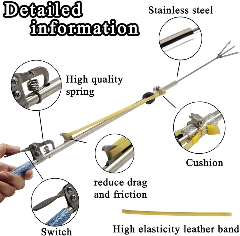 SUFFUSE Lightweight Anti-Corrosion Speargun, Spearfishing, Harpoon Crabbing Equipment, Especially Designed Spear Gun Fishing Gear for Fish Frog and Mole - Image 4